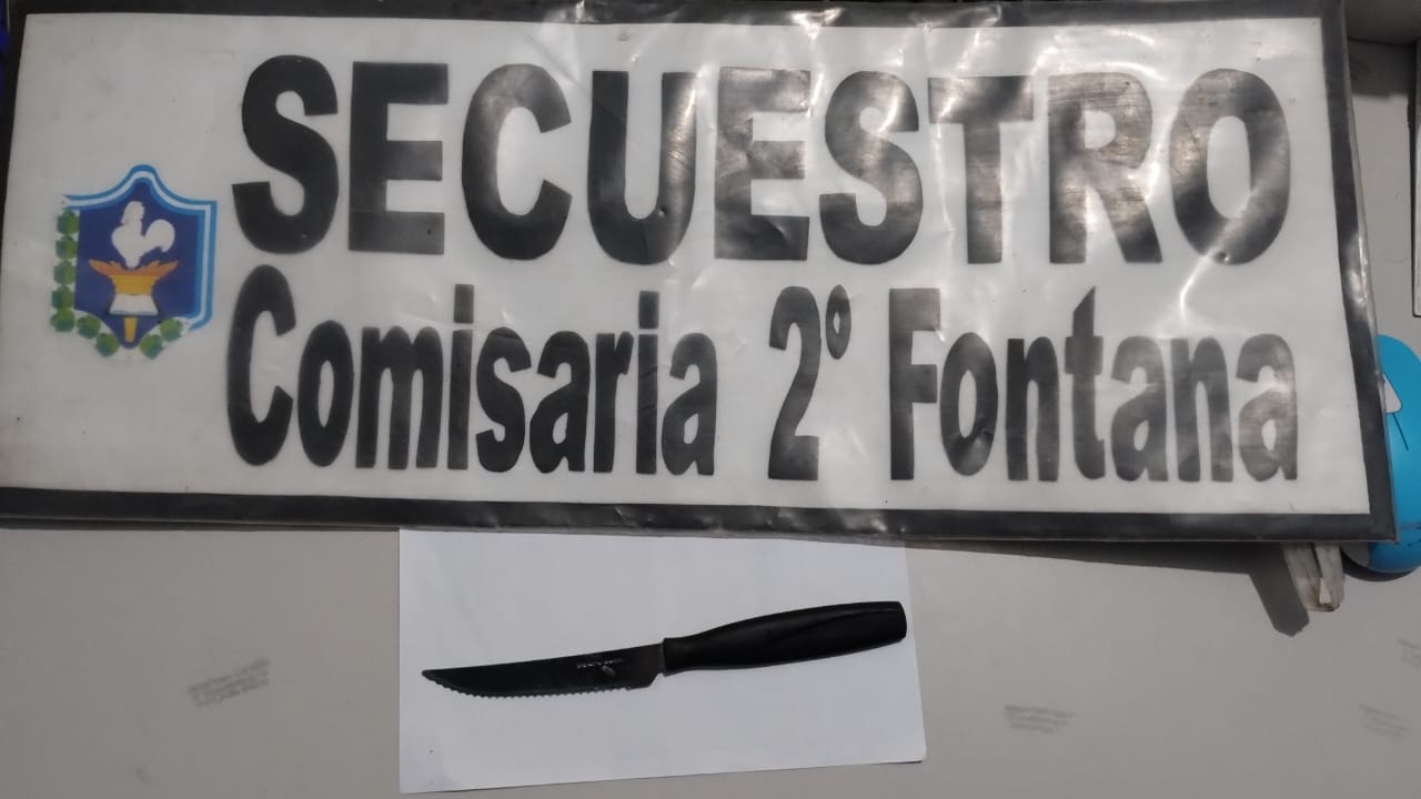 Fontana | Amenazó a su vecino con un Cuchillo y fue detenido.